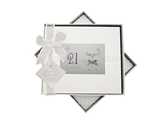 WHITE COTTON CARDS 21. Geburtstag, Gästebuch, Coupéglas, Textil, weiß, 19.5x21.5x1.5 cm WHITE COTTON CARDS 21. Geburtstag, Gästebuch, Coupéglas, Textil, weiß, 19.5x21.5x1.5 cm von WHITE COTTON CARDS