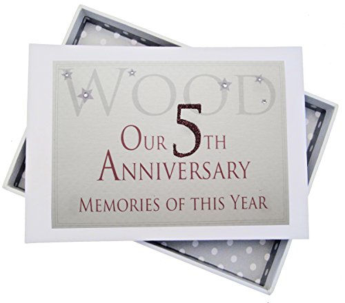 WHITE COTTON CARDS 5. Jahrestag, Mini Fotoalbum, Memories of Dieses Jahr von WHITE COTTON CARDS