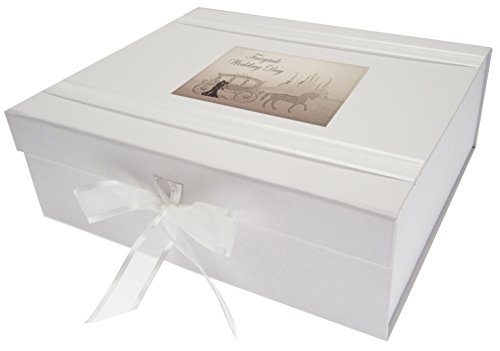 WHITE COTTON CARDS Große Erinnerungsbox für Hochzeitstag, Märchen, Holz, weiß, 27.2 x 32 x 11 cm WHITE COTTON CARDS Große Erinnerungsbox für Hochzeitstag, Märchen, Holz, weiß, 27.2 x 32 x 11 cm von WHITE COTTON CARDS
