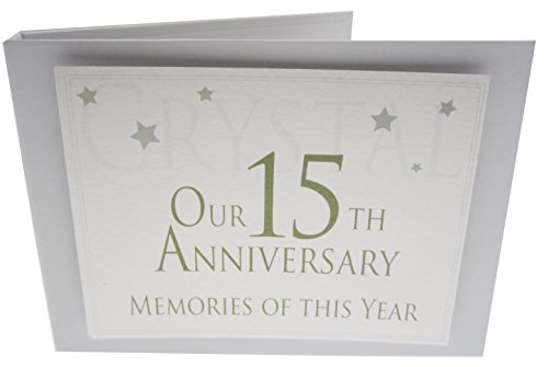 WHITE COTTON CARDS Range, Crystal On Our 15th Anniversary Memories of This Year, Tiny Value Album, Code TVAW15, weiß von WHITE COTTON CARDS