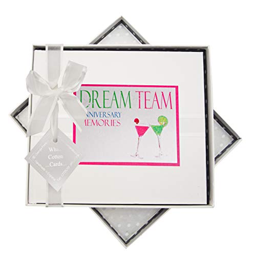 White Cotton Cards Gästebuch DN3, Aufschrift"Dream Team Anniversary Memories", Neonfarben White Cotton Cards Gästebuch DN3, Aufschrift"Dream Team Anniversary Memories", Neonfarben von WHITE COTTON CARDS