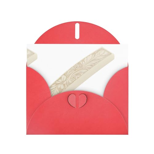 Red WHJSHOP Grußkarte mit Blumen-Gravur, Radiergummi, Drucke, hochwertiges Perlglanz-Papier, doppelseitig, Perleneffekt, Liebesschnalle, Perlenpapierumschlag Red WHJSHOP Grußkarte mit Blumen-Gravur, Radiergummi, Drucke, hochwertiges Perlglanz-Papier, doppelseitig, Perleneffekt, Liebesschnalle, Perlenpapierumschlag von WHJSHOP