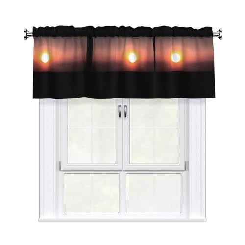 WHJSHOP Kurzgardinen mit Volant-Stange, 137,2 x 45,7 cm, Vorhang, Volant, Küche, Badezimmer, Waschküche, Studio, Heimdekoration WHJSHOP Kurzgardinen mit Volant-Stange, 137,2 x 45,7 cm, Vorhang, Volant, Küche, Badezimmer, Waschküche, Studio, Heimdekoration von WHJSHOP