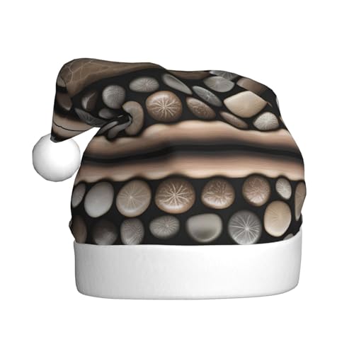 WHJSHOP Weihnachtsmütze für Erwachsene, hochwertiger Stoff für Feiertage, Partys und Kostümveranstaltungen, Petoskey-Steindrucke WHJSHOP Weihnachtsmütze für Erwachsene, hochwertiger Stoff für Feiertage, Partys und Kostümveranstaltungen, Petoskey-Steindrucke von WHJSHOP