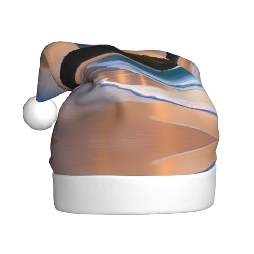 WHJSHOP Weihnachtsmütze für Erwachsene für Feiertage, Partys und Kostümveranstaltungen, Leuchtturm, Stranddruck WHJSHOP Weihnachtsmütze für Erwachsene für Feiertage, Partys und Kostümveranstaltungen, Leuchtturm, Stranddruck von WHJSHOP