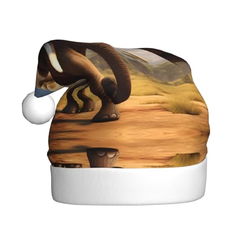 WHJSHOP Weihnachtsmütze für Erwachsene für Feiertage, Partys und Kostümveranstaltungen, Wildtiere, Elefant, bedruckt WHJSHOP Weihnachtsmütze für Erwachsene für Feiertage, Partys und Kostümveranstaltungen, Wildtiere, Elefant, bedruckt von WHJSHOP