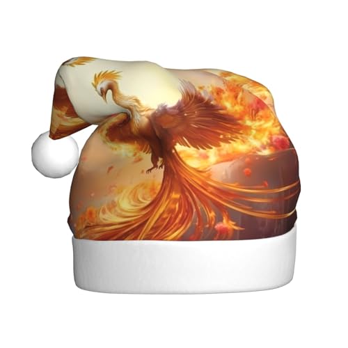 WHJSHOP Weihnachtsmütze für Erwachsene für Feiertage, Partys und Kostümveranstaltungen, schöner Phönix-Druck WHJSHOP Weihnachtsmütze für Erwachsene für Feiertage, Partys und Kostümveranstaltungen, schöner Phönix-Druck von WHJSHOP