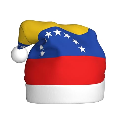 WHJSHOP Weihnachtsmütze für Erwachsene – hochwertiger Stoff für Feiertage, Partys und Kostümveranstaltungen, Flagge von Venezuela WHJSHOP Weihnachtsmütze für Erwachsene – hochwertiger Stoff für Feiertage, Partys und Kostümveranstaltungen, Flagge von Venezuela von WHJSHOP