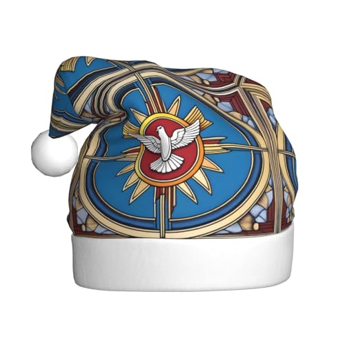 WHJSHOP Weihnachtsmütze für Erwachsene – hochwertiger Stoff für Feiertage, Partys und Kostümveranstaltungen, Heiliger Geist, Christia-Drucke WHJSHOP Weihnachtsmütze für Erwachsene – hochwertiger Stoff für Feiertage, Partys und Kostümveranstaltungen, Heiliger Geist, Christia-Drucke von WHJSHOP