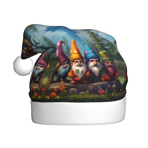 WHJSHOP Weihnachtsmütze für Erwachsene – hochwertiger Stoff für Feiertage, Partys und Kostümveranstaltungen, bunte Zwerge WHJSHOP Weihnachtsmütze für Erwachsene – hochwertiger Stoff für Feiertage, Partys und Kostümveranstaltungen, bunte Zwerge von WHJSHOP