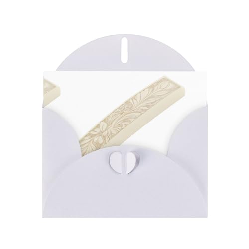 White WHJSHOP Blumengravur, Radiergummi, Drucke, Grußkarte, hochwertiges Perlglanz-Papier, doppelseitig, Perleneffekt, Liebesschnalle, Perlenpapierumschlag White WHJSHOP Blumengravur, Radiergummi, Drucke, Grußkarte, hochwertiges Perlglanz-Papier, doppelseitig, Perleneffekt, Liebesschnalle, Perlenpapierumschlag von WHJSHOP