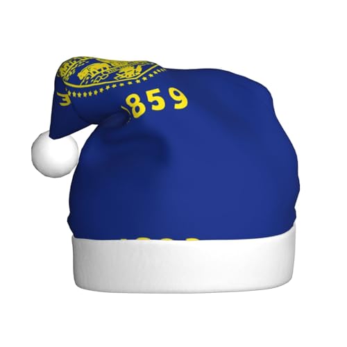 WHJWXC Weihnachtsmann-Weihnachtsmütze für Erwachsene, Party-Zubehör für Halloween, jährliche Zeremonien, mehr Oregon Staatsflagge bedruckt WHJWXC Weihnachtsmann-Weihnachtsmütze für Erwachsene, Party-Zubehör für Halloween, jährliche Zeremonien, mehr Oregon Staatsflagge bedruckt von WHJWXC