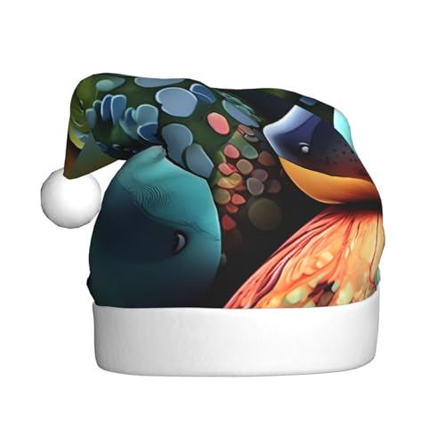 WHJWXC Weihnachtsmann-Weihnachtsmütze für Erwachsene, Party-Zubehör für Halloween, jährliche Zeremonien, mehrfarbige Steine WHJWXC Weihnachtsmann-Weihnachtsmütze für Erwachsene, Party-Zubehör für Halloween, jährliche Zeremonien, mehrfarbige Steine von WHJWXC
