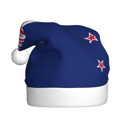 WHJWXC Weihnachtsmann-Weihnachtsmütze für Erwachsene, Partyzubehör für Halloween, jährliche Zeremonien, Neuseeland-Flagge, bedruckt WHJWXC Weihnachtsmann-Weihnachtsmütze für Erwachsene, Partyzubehör für Halloween, jährliche Zeremonien, Neuseeland-Flagge, bedruckt von WHJWXC