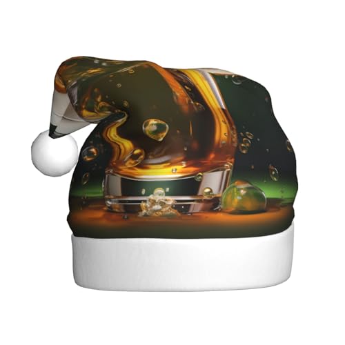 WHJWXC Weihnachtsmann-Weihnachtsmütze für Erwachsene, Partyzubehör für Halloween, jährliche Zeremonien, mehr Bier Blasendruck WHJWXC Weihnachtsmann-Weihnachtsmütze für Erwachsene, Partyzubehör für Halloween, jährliche Zeremonien, mehr Bier Blasendruck von WHJWXC