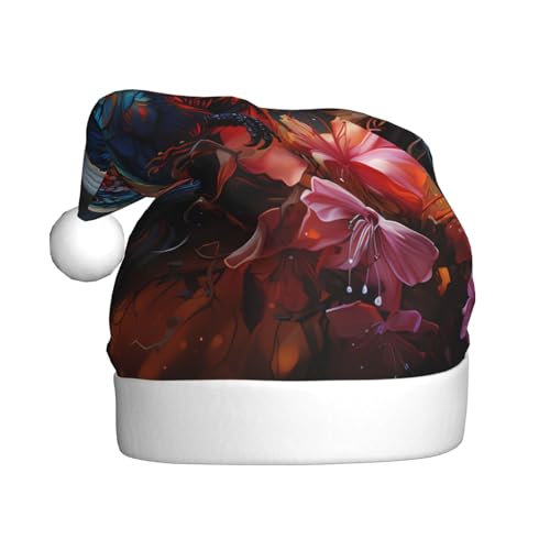 WHJWXC Weihnachtsmann-Weihnachtsmütze für Erwachsene, Partyzubehör für Halloween, jährliche Zeremonien, mehr Kolibri-Druck WHJWXC Weihnachtsmann-Weihnachtsmütze für Erwachsene, Partyzubehör für Halloween, jährliche Zeremonien, mehr Kolibri-Druck von WHJWXC