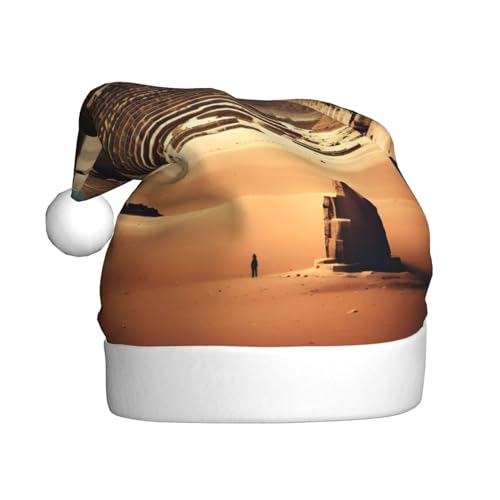 WHJWXC Weihnachtsmann-Weihnachtsmütze für Erwachsene, Partyzubehör für Halloween, jährliche Zeremonien, mehr träumen von den Pyramiden des Khufu-Drucks WHJWXC Weihnachtsmann-Weihnachtsmütze für Erwachsene, Partyzubehör für Halloween, jährliche Zeremonien, mehr träumen von den Pyramiden des Khufu-Drucks von WHJWXC