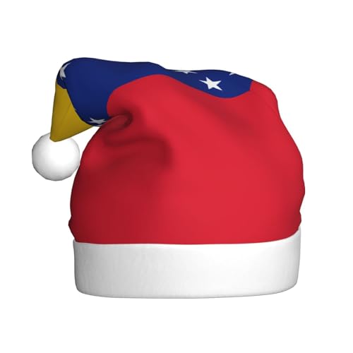 WHJWXC Weihnachtsmann-Weihnachtsmütze für Erwachsene, Partyzubehör für Halloween, jährliche Zeremonien, weitere Flagge von Venezuela, bedruckt WHJWXC Weihnachtsmann-Weihnachtsmütze für Erwachsene, Partyzubehör für Halloween, jährliche Zeremonien, weitere Flagge von Venezuela, bedruckt von WHJWXC