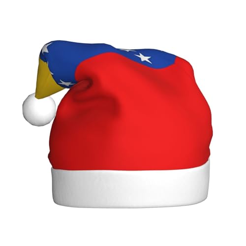 WHJWXC Weihnachtsmann-Weihnachtsmütze für Erwachsene, Partyzubehör für Halloween, jährliche Zeremonien, weitere Flagge von Venezuela, bedruckt WHJWXC Weihnachtsmann-Weihnachtsmütze für Erwachsene, Partyzubehör für Halloween, jährliche Zeremonien, weitere Flagge von Venezuela, bedruckt von WHJWXC
