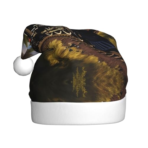 WHJWXC Weihnachtsmann Weihnachtsmütze für Erwachsene Party Zubehör für Halloween jährliche Zeremonien Mehr Dampfzug Gedruckt WHJWXC Weihnachtsmann Weihnachtsmütze für Erwachsene Party Zubehör für Halloween jährliche Zeremonien Mehr Dampfzug Gedruckt von WHJWXC
