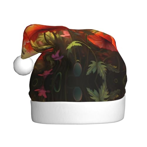 WHJWXC Weihnachtsmann Weihnachtsmütze für Erwachsene Party Zubehör für Halloween jährliche Zeremonien Mehr Mohnblumen im Blütenmuster WHJWXC Weihnachtsmann Weihnachtsmütze für Erwachsene Party Zubehör für Halloween jährliche Zeremonien Mehr Mohnblumen im Blütenmuster von WHJWXC