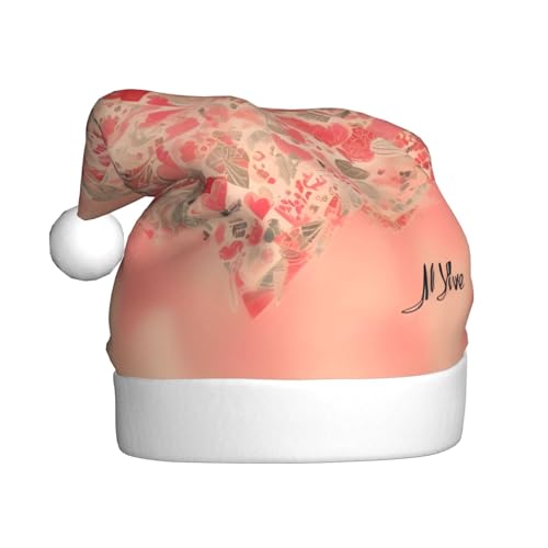 WHJWXC Weihnachtsmann Weihnachtsmütze für Erwachsene Party Zubehör für Halloween jährliche Zeremonien Mehr Rot Herz Blumen Gedruckt WHJWXC Weihnachtsmann Weihnachtsmütze für Erwachsene Party Zubehör für Halloween jährliche Zeremonien Mehr Rot Herz Blumen Gedruckt von WHJWXC