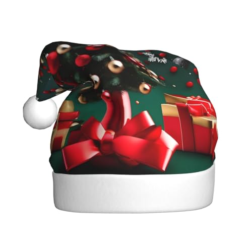 WHJWXC Weihnachtsmann Weihnachtsmütze für Erwachsene Party Zubehör für Halloween jährliche Zeremonien Mehr Runde Kugel Weihnachtsbaum Gedruckt WHJWXC Weihnachtsmann Weihnachtsmütze für Erwachsene Party Zubehör für Halloween jährliche Zeremonien Mehr Runde Kugel Weihnachtsbaum Gedruckt von WHJWXC