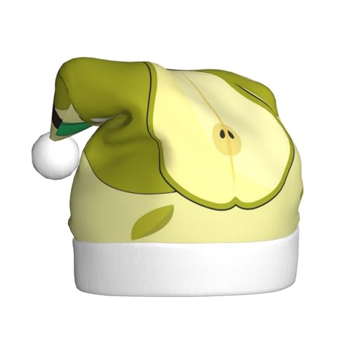 WHJWXC Weihnachtsmütze für Erwachsene, Party-Zubehör für Halloween, jährliche Zeremonien, Cartoon-Birnen-Druck WHJWXC Weihnachtsmütze für Erwachsene, Party-Zubehör für Halloween, jährliche Zeremonien, Cartoon-Birnen-Druck von WHJWXC