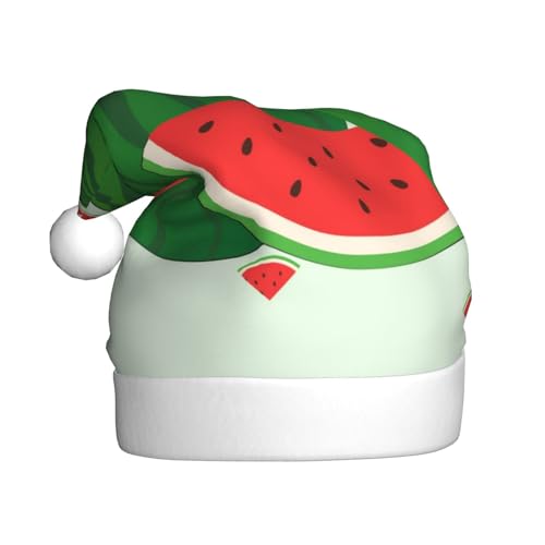 WHJWXC Weihnachtsmütze für Erwachsene, Party-Zubehör für Halloween, jährliche Zeremonien, Cartoon-Wassermelonen-Druck WHJWXC Weihnachtsmütze für Erwachsene, Party-Zubehör für Halloween, jährliche Zeremonien, Cartoon-Wassermelonen-Druck von WHJWXC