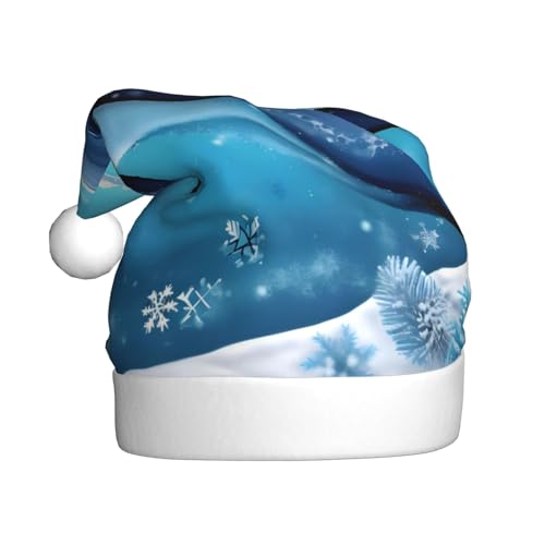 WHJWXC Weihnachtsmütze für Erwachsene, Party-Zubehör für Halloween, jährliche Zeremonien, Winter, der Delphin, bedruckt WHJWXC Weihnachtsmütze für Erwachsene, Party-Zubehör für Halloween, jährliche Zeremonien, Winter, der Delphin, bedruckt von WHJWXC