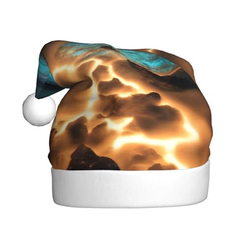 WHJWXC Weihnachtsmütze für Erwachsene, Party-Zubehör für Halloween, jährliche Zeremonien, mehr Blick unter dem Mond, bedruckt WHJWXC Weihnachtsmütze für Erwachsene, Party-Zubehör für Halloween, jährliche Zeremonien, mehr Blick unter dem Mond, bedruckt von WHJWXC