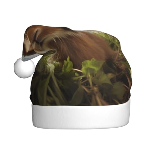 WHJWXC Weihnachtsmütze für Erwachsene, Party-Zubehör für Halloween, jährliche Zeremonien, mehr Häschen auf grünem Gras WHJWXC Weihnachtsmütze für Erwachsene, Party-Zubehör für Halloween, jährliche Zeremonien, mehr Häschen auf grünem Gras von WHJWXC