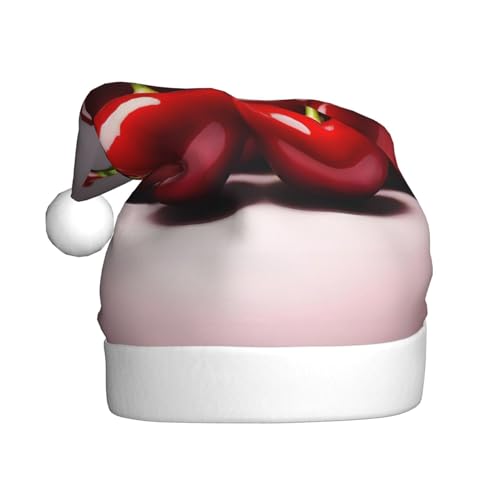 WHJWXC Weihnachtsmütze für Erwachsene, Party-Zubehör für Halloween, jährliche Zeremonien, mehr chilenische Kirschen WHJWXC Weihnachtsmütze für Erwachsene, Party-Zubehör für Halloween, jährliche Zeremonien, mehr chilenische Kirschen von WHJWXC