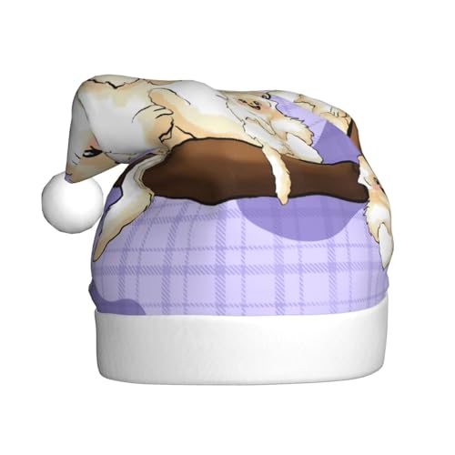 WHJWXC Weihnachtsmütze für Erwachsene, Party-Zubehör für Halloween, jährliche Zeremonien, niedlicher goldener Affe bedruckt WHJWXC Weihnachtsmütze für Erwachsene, Party-Zubehör für Halloween, jährliche Zeremonien, niedlicher goldener Affe bedruckt von WHJWXC