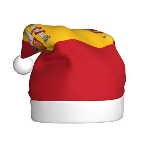 WHJWXC Weihnachtsmütze für Erwachsene, Party-Zubehör für Halloween, jährliche Zeremonien, spanische Flagge, bedruckt WHJWXC Weihnachtsmütze für Erwachsene, Party-Zubehör für Halloween, jährliche Zeremonien, spanische Flagge, bedruckt von WHJWXC