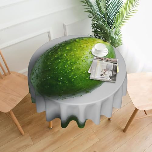 WHJWZY Runde Tischdecke mit Mango-Muster, 152,4 cm, waschbar, für runden Esstisch von WHJWZY