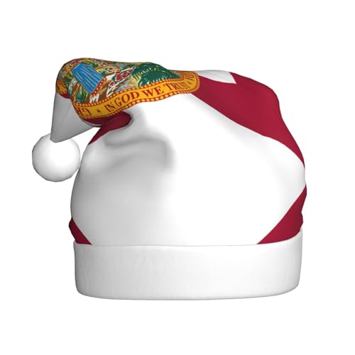 WHJWZY Weihnachtsmütze für Erwachsene, festliches Accessoire, Halloween, jährliche Zeremonien, Feiertagsfeiern, Flagge von Florida WHJWZY Weihnachtsmütze für Erwachsene, festliches Accessoire, Halloween, jährliche Zeremonien, Feiertagsfeiern, Flagge von Florida von WHJWZY