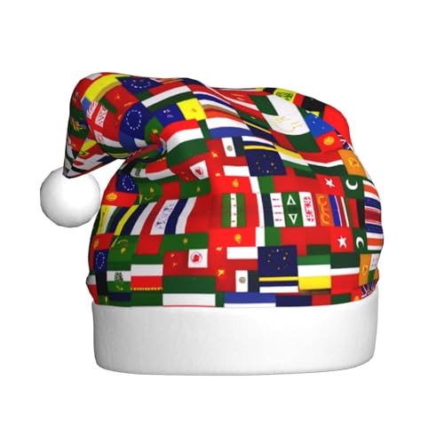 WHJWZY Weihnachtsmütze für Erwachsene, festliches Accessoire, Halloween, jährliche Zeremonien, Feiertagsfeiern, Nationalflaggen-Kollektion, Bild WHJWZY Weihnachtsmütze für Erwachsene, festliches Accessoire, Halloween, jährliche Zeremonien, Feiertagsfeiern, Nationalflaggen-Kollektion, Bild von WHJWZY