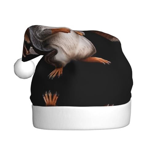 WHJWZY Weihnachtsmütze für Erwachsene – festliches Accessoire, Halloween, jährliche Zeremonien, Feiertage, Partys, Eichhörnchen mit Brille WHJWZY Weihnachtsmütze für Erwachsene – festliches Accessoire, Halloween, jährliche Zeremonien, Feiertage, Partys, Eichhörnchen mit Brille von WHJWZY
