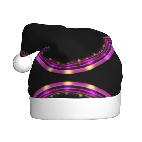 WHJWZY Weihnachtsmütze für Erwachsene – festliches Accessoire, Halloween, jährliche Zeremonien, Feiertage, Partys, psychedelisches Neonmuster WHJWZY Weihnachtsmütze für Erwachsene – festliches Accessoire, Halloween, jährliche Zeremonien, Feiertage, Partys, psychedelisches Neonmuster von WHJWZY