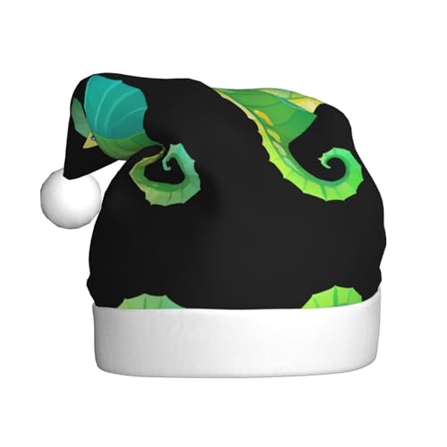 WHJWZY Weihnachtsmütze für Erwachsene – festliches Accessoire | Halloween, jährliche Zeremonien, Feiertagsfeiern, minimalistisches Seepferdchenbild WHJWZY Weihnachtsmütze für Erwachsene – festliches Accessoire | Halloween, jährliche Zeremonien, Feiertagsfeiern, minimalistisches Seepferdchenbild von WHJWZY