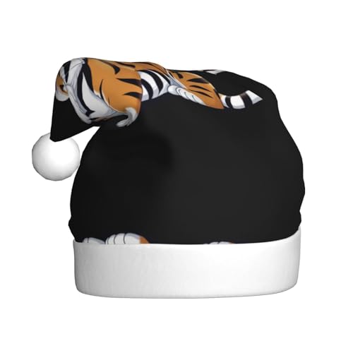 WHJWZY Weihnachtsmütze für Erwachsene – festliches Accessoire | Halloween, jährliche Zeremonien, Feiertagspartys, freches Tigerbild WHJWZY Weihnachtsmütze für Erwachsene – festliches Accessoire | Halloween, jährliche Zeremonien, Feiertagspartys, freches Tigerbild von WHJWZY