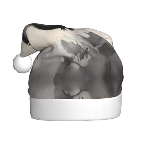WHJWZY Weihnachtsmütze für Erwachsene – festliches Accessoire für Halloween, jährliche Zeremonien, Feiertagsfeiern, Fledermaus-Drucke von WHJWZY
