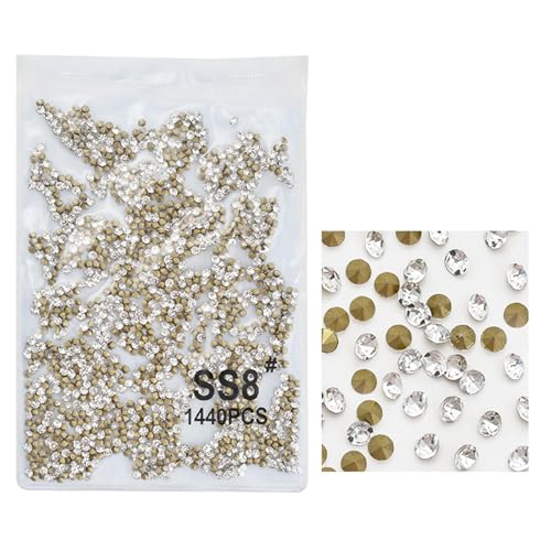 1 Beutel 3D-Nägel, Charm, Strass, Nägel, Kunst, gemischte Größe, Harz-Nägel, Steine mit spitzer Rückseite, für Nagel-Enthusiasten von WHKM