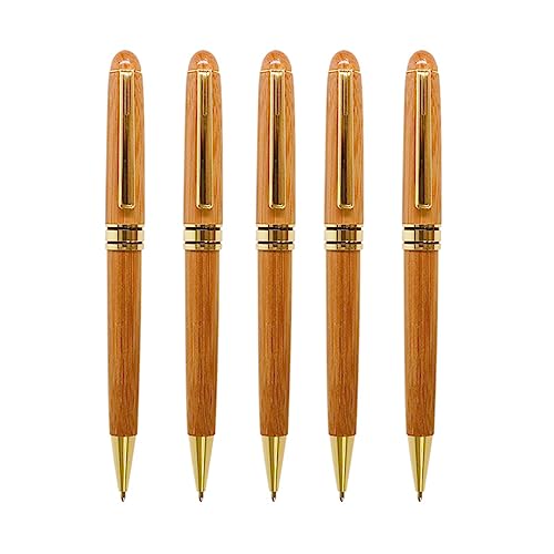 5 Stück Nachhaltiger Stift Holz Kugelschreiber Holz Kugelschreiber Kugelschreiber Set 5 Stück Nachhaltiger Stift Holz Kugelschreiber Holz Kugelschreiber Kugelschreiber Set von WHKM