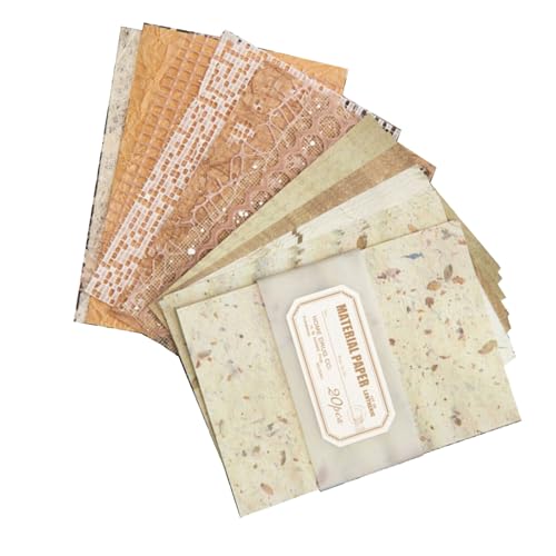 Ästhetisches Scrapbooking-Papier für Tagebuch, Planer, Bilderrahmen, Verzierung, 20 Blatt Ästhetisches Scrapbooking-Papier für Tagebuch, Planer, Bilderrahmen, Verzierung, 20 Blatt von WHKM