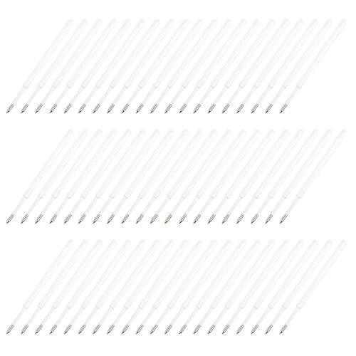 Ersatzminen für Kugelschreiber, Ersatzminen, Schwarz/Blau, glattes Schreiben, schnell trocknend, 100 Stück Ersatzminen für Kugelschreiber, Ersatzminen, Schwarz/Blau, glattes Schreiben, schnell trocknend, 100 Stück von WHKM