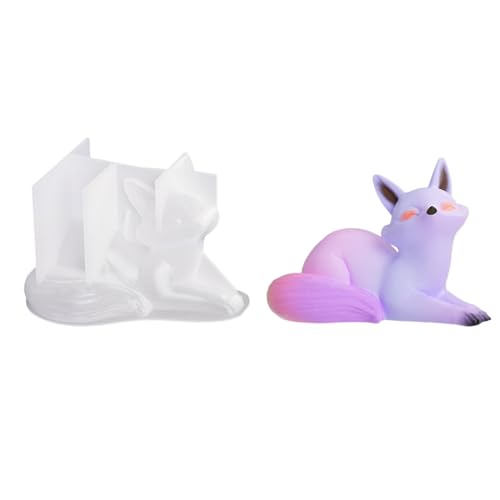 Kristall-Epoxidharz-Form, 3D-Füchse, Tischschmuck, Silikonform für handgefertigte Seifenformen Kristall-Epoxidharz-Form, 3D-Füchse, Tischschmuck, Silikonform für handgefertigte Seifenformen von WHKM