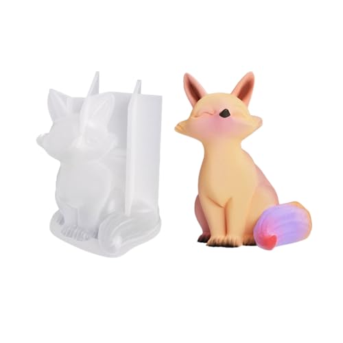 Kristall-Epoxidharz-Form, 3D-Füchse, Tischschmuck, Silikonform für handgefertigte Seifenformen Kristall-Epoxidharz-Form, 3D-Füchse, Tischschmuck, Silikonform für handgefertigte Seifenformen von WHKM