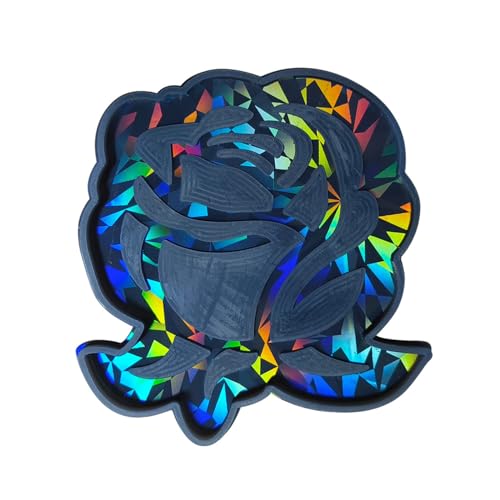 Silikonform für Tassen, Untersetzer, Kunstharz, Rose, Blume, Getränke, Epoxidharz, Gießform, Kristallblumen-Formen von WHKM